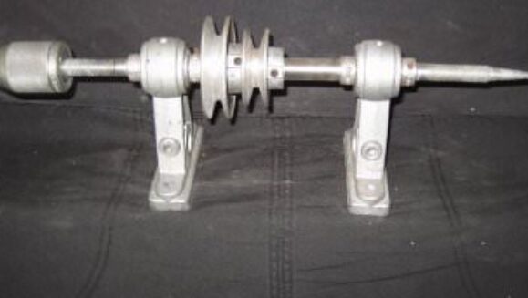 Picture showing the shaft and pulleys