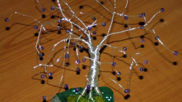 Wire Tree Sculpture 1 Finished